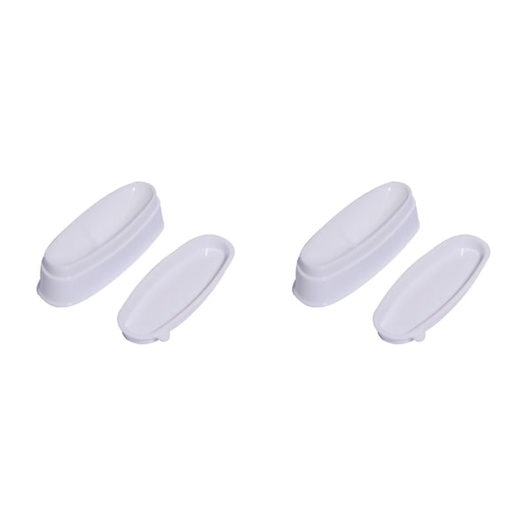 Fashion Nail Dipping Powder French Tray Manicure Mould Nail Dip Container 2PCS, One Size, White 2Packs