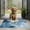 Blue White Marble, variant on Gray Gold Hexagon Marble Pattern Door Rugs,Washable Non Slip Door Mats Indoor,Decorative Door Mats,Entry Mat Indoor for Entrance,Bedroom,Kitchen,Bathroom,17"x30"