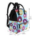thumbnail image 2 of Daiia Donuts Large Capacity Baby Bag Waterproof Stylish Diaper Bag Mummy Backpack Adjustable Straps Diaper BagBaby Essentials Bag, 2 of 6