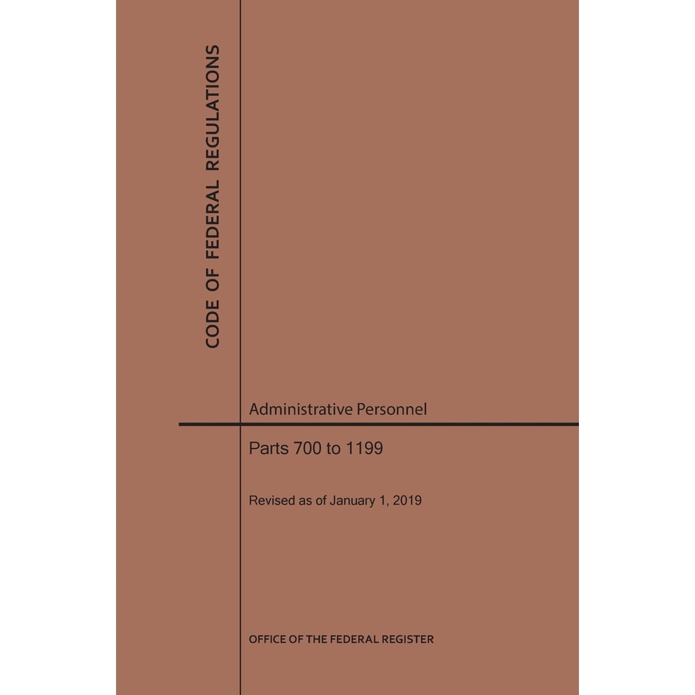 Code Of Federal Regulations Code Of Federal Regulations Title 5