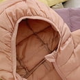 thumbnail image 4 of Povozer Girls Winter Coats Hooded Sherpa Lined Jacket Thick Warm Puffy Jackets(Pink,10-12Y), 4 of 5