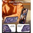 thumbnail image 4 of Funda con Soporte Magnético invisible, Delgada Mate, para iPhone 13 Pro Max, Morado, 4 of 7