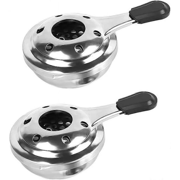 Mini Alcohol Stove, 2 Hot Pot Alcohol Burners, Portable Stainless Steel Camping Stove Burner