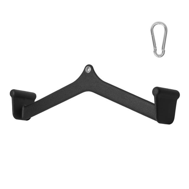 KFFKFF LAT Pulldown Accessory, Rowing V-bar for Cable Machines, Rubber Grip Tricep Bar, Enhances Back Muscle Strength, Ideal for Bicep Curls and Lat Exercises in Home Gyms