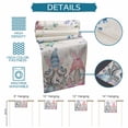 thumbnail image 6 of Gnomes Easter Table Runner - 36 Inch Long Colorful Spring Floral Weeping Eggs Retro Art Cotton and Linen Blended Dress Scarves Farmhouse Table Runner for Kitchen Dining, Coffee Table, 13" x 36", 6 of 8