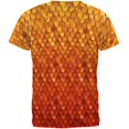 thumbnail image 2 of Halloween Red Fire Dragon Rider Armor All Over Mens T Shirt, 2 of 2