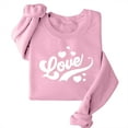 thumbnail image 4 of Sweatshirt for Women Perfect For Daily Wear or Loungewear! The Best Choice for Valentine's DayXL Pink Valentine's Day Sweatshirt, 4 of 6