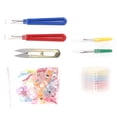 thumbnail image 3 of Embroidery Remover, Stainless Seam Ripper Set Stitch Remover Tool Portable Rust-proof  For Embroidery For Home For Sewing, 3 of 8