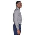 thumbnail image 3 of Harriton M500T Men's Tall Easy Blend™ Long Sleeve Twill Dress Shirt-Dark Grey-3XLT, 3 of 3
