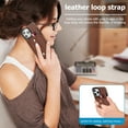 thumbnail image 3 of Luxury finger ring leather phone case for iPhone 16 loop strap card slots cover, 3 of 10