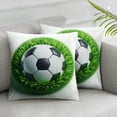 thumbnail image 3 of nygtbtfer Decorative Couch Throw Pillow Covers, Square Set Cushion Case, Soft Couch Pillow Covers - Green Grass White, 3 of 7