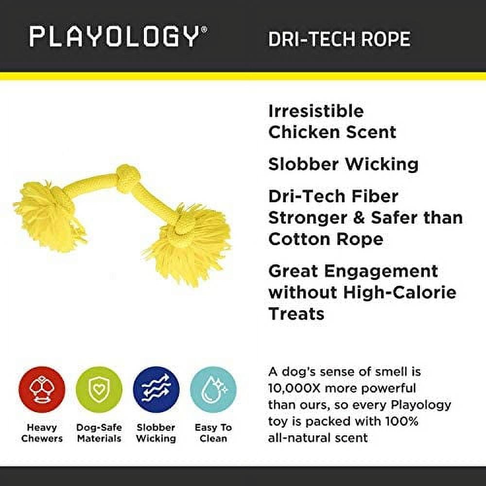 Dri-Tech Rope Dog Toy Chicken Scent