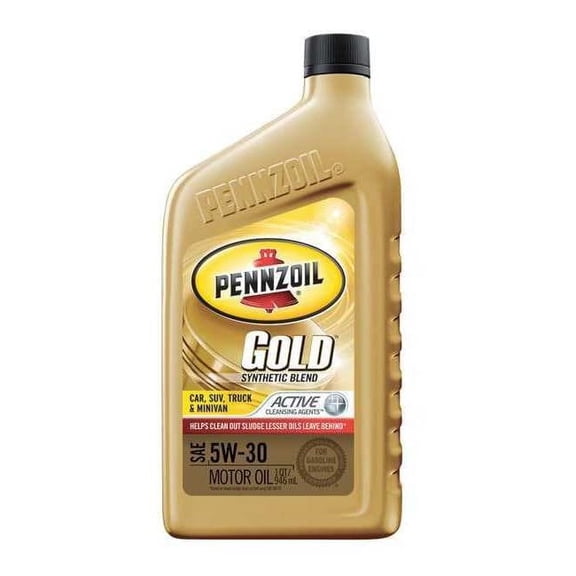 Pennzoil Gold Protects Against Frictional Wear Synthetic Blend Motor Oil 5W-30, 1 qt