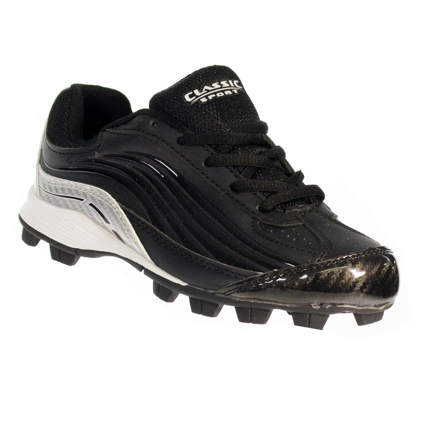 CLASSIC SPORT 3457BBKSL YOUTH BASEBALL CLEATS BOYS BLACK 1 Walmart