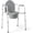 Standard Seat, variant on Bedside Commode 3-in-1, Steel Folding Frame, Standard Seat, 350 lb Capacity, 7.5 QT Bucket, Tool-Free Assembly, Gray