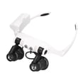 thumbnail image 1 of Head Magnifying Glass Multi Purpose Hands Free Magnifier Watch Repair Tool With 2 LED Lights For Industry Electronics, 1 of 8