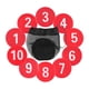thumbnail image 2 of 10 marcadores de piso numerados, marcadores de disco planos, tapetes de entrenamiento de habilidades para niños Rojo, 2 of 9