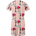 thumbnail image 4 of Edvintorg Mens 2 Piece Outfits Summer Plus Size Fashion Suits Hawaiian Print Short Sleeves Casual Beach Short Sleeve Round-Neck Shirts and Shorts Sets L, 4 of 5