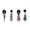 Black Dolls(4pcs), variant on KOYPTL 4pcs African American Fashion Dolls Set with Movable Joints,12.6 In Brown/Black Afro Dolls Toy with African Heritage Style Outfit & Curly Hair,Gift for Christmas Birthday Soothing Pretend Play