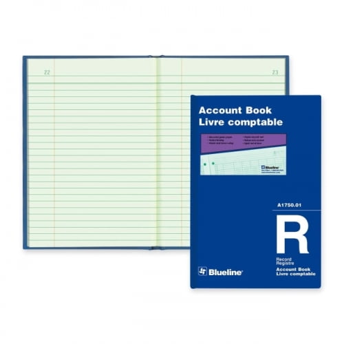 Blueline Accounting Book