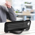 thumbnail image 6 of Nalacover Wallet Case for iPhone 7/iPhone 8/iPhone SE 2020/iPhone SE 2022, Business PU Leather Unique Design Wristband Kickstand Credit Card Holder Slots Shockproof Scratch Resistant Phone Case,Black, 6 of 6