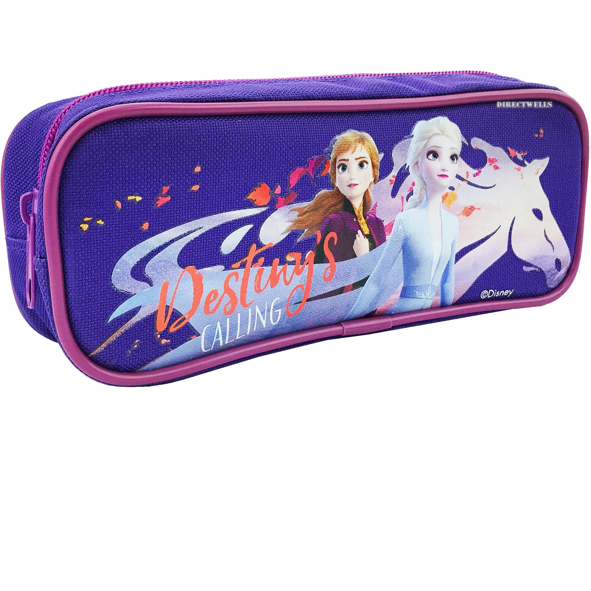 Purple Characters Graphic Pencil Cases Stationery Zipper School Office