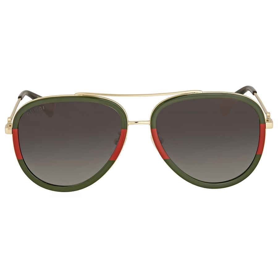 Gucci GG0062S 003 Women's Aviator Sunglasses 