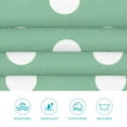 2 Pcs Kitchen Cooking Aprons, Spring Green White Polka Dot, Waterproof