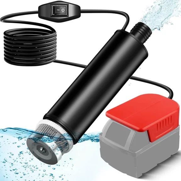Portable Water Pump For Milwaukee 18V Battery 500GPH with Sediment Filters Pool