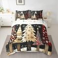 thumbnail image 2 of Castle Fairy Xmas Tree 7-Piece Twin Bedding Sets for Teenagers,Winter Snowflakes Bedding Comforter Set,Rustic Vintage Breathable Sheet Sets,Luxury Bedroom Decor, 2 of 8