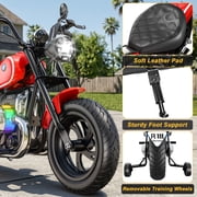 TOKTOO Licensed BMW 24v Electric Dirt Bike for kid, 24V Kid Electric Motorcycle, 24V Ride on Toy for Big Kids 5-8, 300W Power Motor With Removable Training Wheels, up to 12 Miles & 13MPH, Red