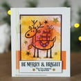 thumbnail image 4 of Woodware Clear Singles Rudolph Pressies 4 in x 6 in Stamp, 4 of 6