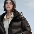 thumbnail image 3 of Women's Waisted Mid-Length Siberian Goose Down Jacket With Back Heating, 3 of 7