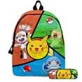 thumbnail image 1 of Mochila escolar de Pokémon para niños, suministros de papelería de estudio, fiambrera, bolsa de Pikachu para estudiantes, estuche para lápices, juego de regalo para el Día de los niños, 1 of 5