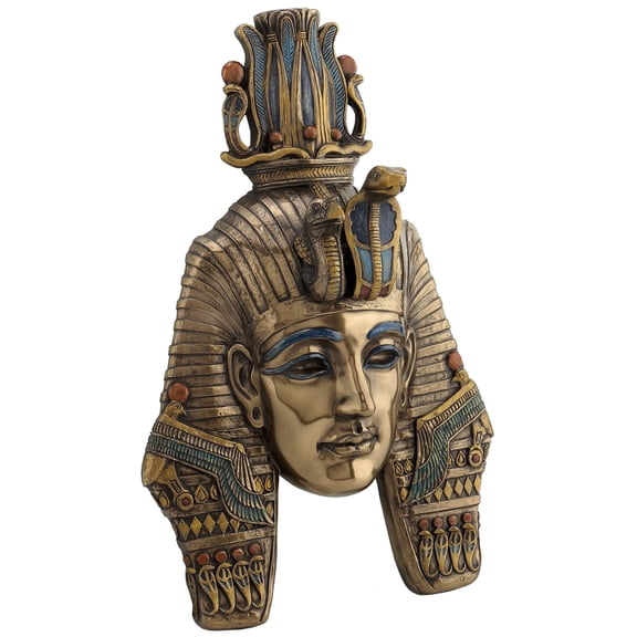 King TUT Tutankhamum Mask Egyptian Pharaoh Wall Plaque Sculpture