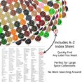 thumbnail image 3 of Spice Labels Book Art Secret 672 codificado por colores a prueba de agua, 3 of 9