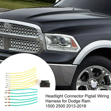 Essen Headlight Connector Pigtail Wiring Harness 68305265AA for Dodge