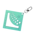 thumbnail image 2 of segolike Sweater Pin Measuring Ruler, Knitting Pin Gauge Ruler, Arts Crafts with Keychain Green, 2 of 9