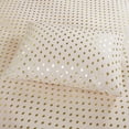 thumbnail image 4 of Comfort Classics Metallic Dot 4 Piece Blush Polyester Bed Sheet Set, Twin – Ultra Soft Microfiber, 4 of 7