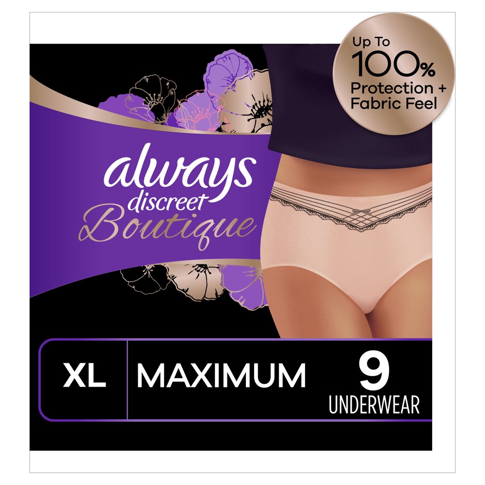Always Discreet Boutique, Incontinence & Postpartum Underwear for Women