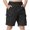 Black, variant on Boys Cargo Shorts With Drawstring Waist Multiple Pockets Casual Straight Leg Five Point Shorts Kids Youth Clothes