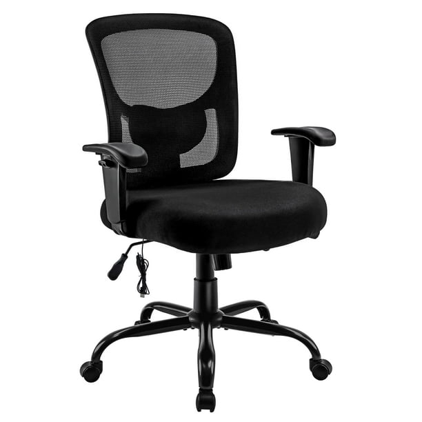 Big & Tall Office Chair 400lbs, Bigroof Ergonomic Mesh Desk Computer ...
