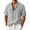 Gray, variant on Dpjklzsn Men's Linen-Look Beach Shirt, Short Sleeve Open Collar Button Shirt for Resort and Vacation Wear
