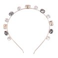thumbnail image 2 of Diadema con diamantes de imitación, buena flexibilidad, brillante, hermosa, práctica, exquisita, elegante, accesorios para el cabello, 2 of 8