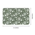 thumbnail image 5 of Minimalist Cute Deer Tree Green Front Door Mat, Indoor Mats for Bedroom Bathroom Kitchen, Floor Mat Non-Slip, Soft Carpet Floor Cover Machine Washable Entryway Mat - 20x31.5in, 5 of 5