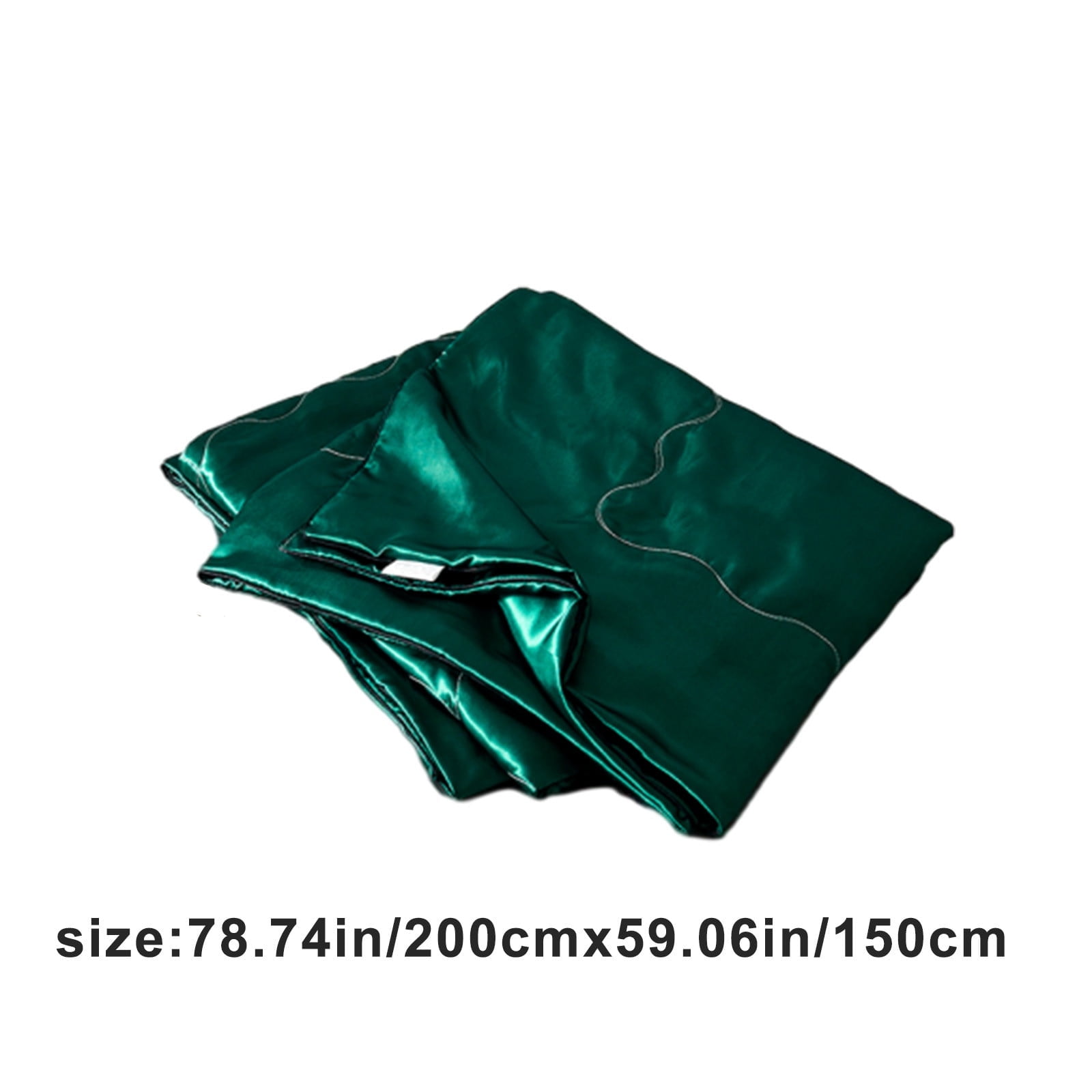 FastXmas Silk Satin Comforter Queen Size, Solid Color Reversible Summer Cooling Blanket, Double Sided Cold Effect, Breathable Lightweight Feather Down Quilted Bedding Machine Washable for All Season
