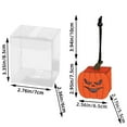 Mini Light Up Wooden Jack O' Lanterns, Miniature Handmade Halloween