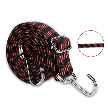 

1Pcs Bicycle Elastics Rubber Luggage Bungee Rope Cord Hook Fixed Band-Hook