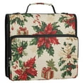 thumbnail image 5 of FORMRS Zipper Binder with Shoulder Strap 1.5-inch Ring 500 Sheet Capacity File Bag, Christmas Poinsettia, 5 of 5