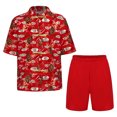 thumbnail image 1 of iiniim Garçons Coton Uniforme Tang Brodé Dragon Traditionnel Chinois Kung-Fu Tang Arts Martiaux Ensembles Rouge-F 140, 1 of 6